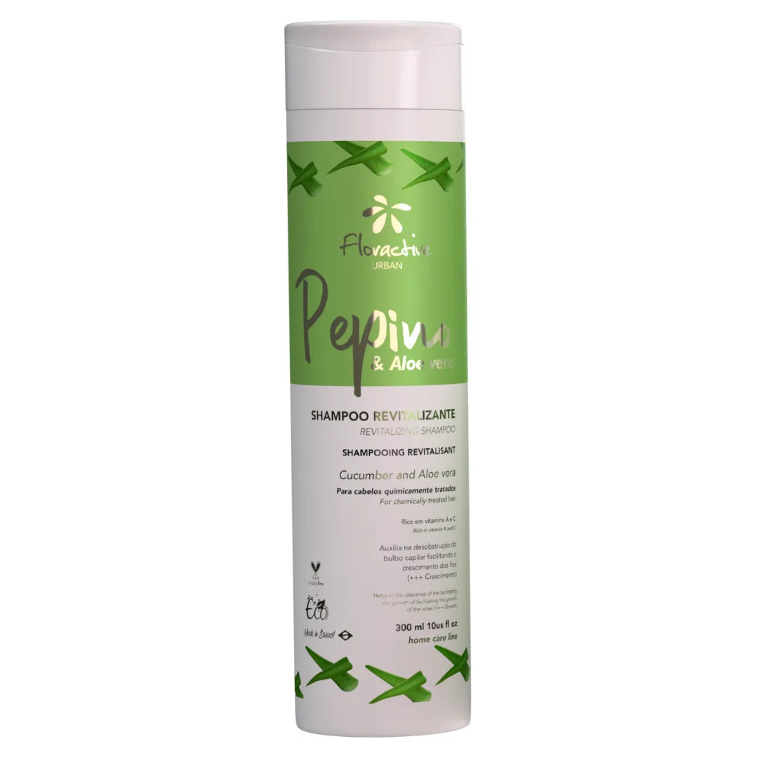 Cucumber And Aloe Vera Shampoo For Chemically Treated Hair 300ml - Floractive UK