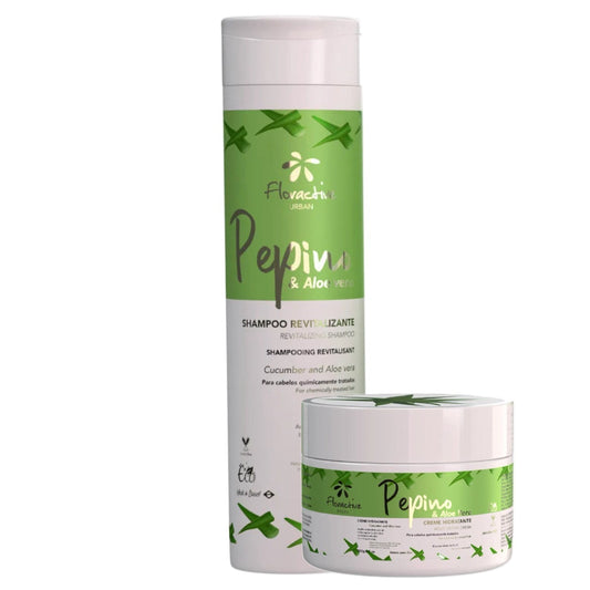 Pepino Cucumber & Aloe Vera Shampoo & Mask Set – For Chemically Treated Hair