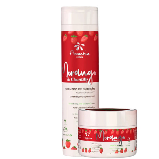 STRAWBERRY AND WHIPPED SHAMPOO AND MASK FOR BRICK, LIFELESS HAIR 300ml