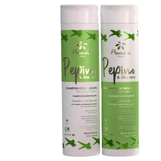 KIT CUCUMBER AND ALOE VERA  FOR CHEMICALLY TREATED HAIR SHAMPOO&CONDITIONER