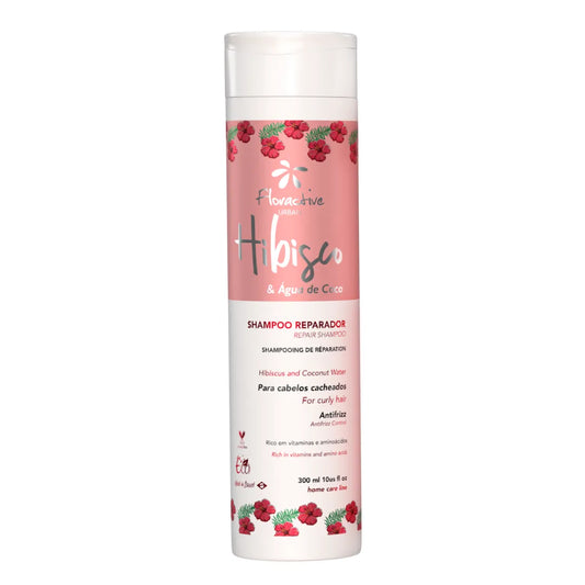 SHAMPOO HIBISCUS  AND COCONUT WATER FOR CURLY HAIR 300ml